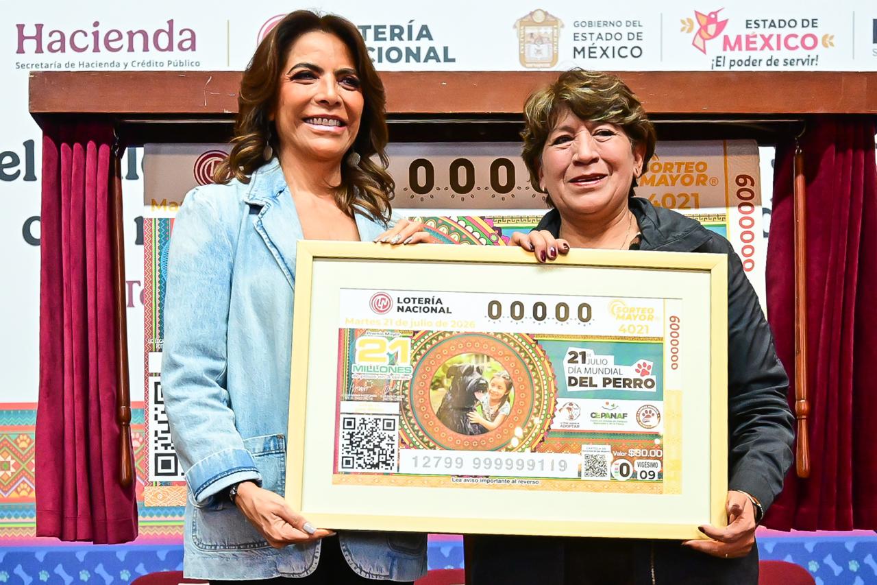 EdoMéx conmemora el Día Mundial de Perro con billete de la Lotería Nacional 