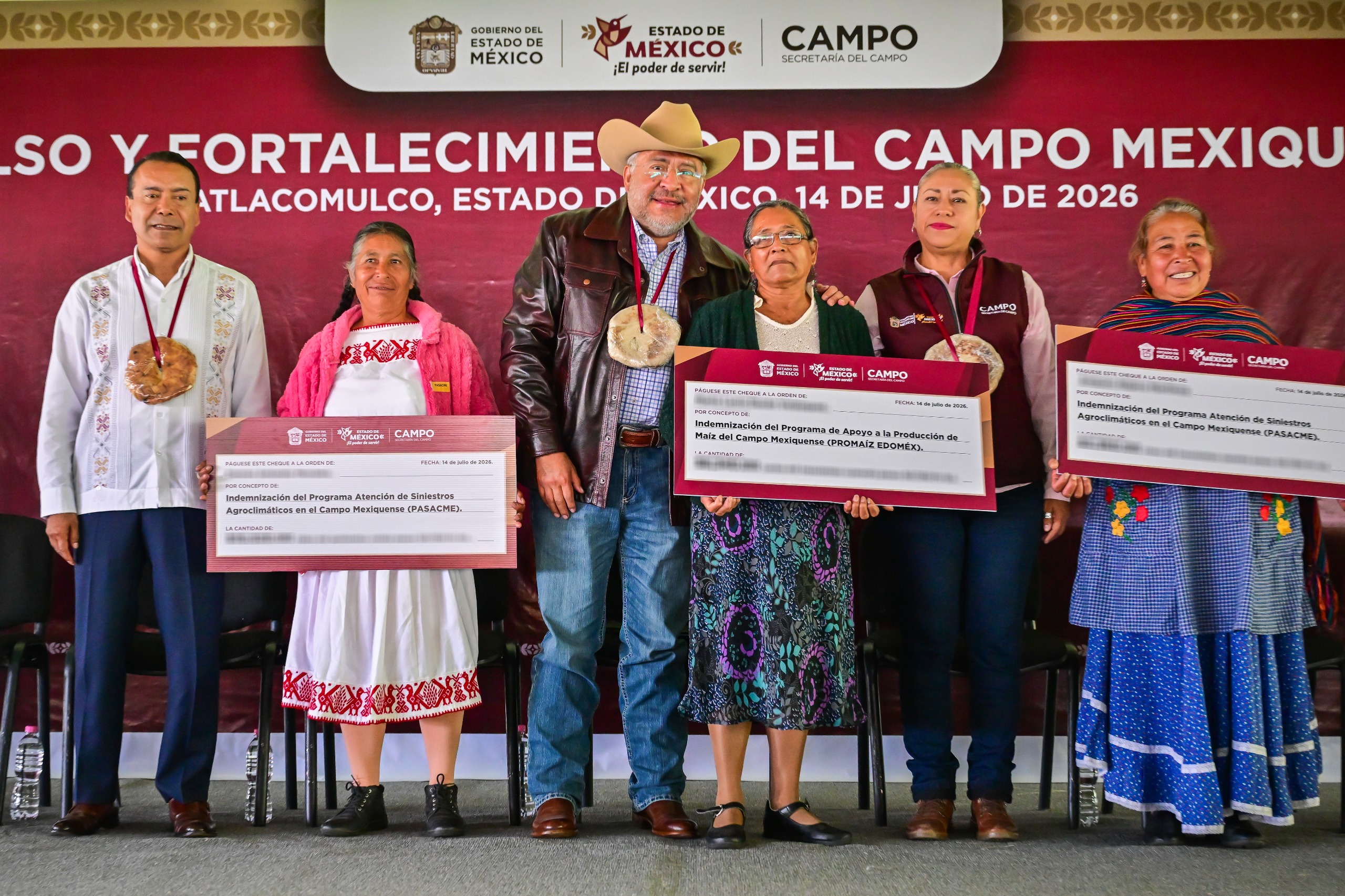 Entrega Gobierno del EdoMéx apoyos por más de 8 millones de pesos a campesinas y campesinos de la Zona Norte