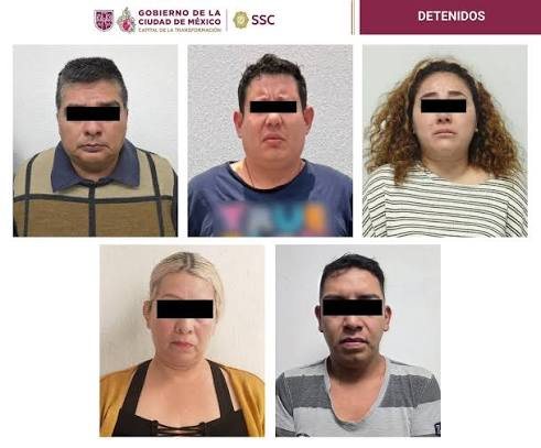 Cinco detenidos en cateos contra célula que extorsionaba a repartidores en tres alcaldías de la CDMX.