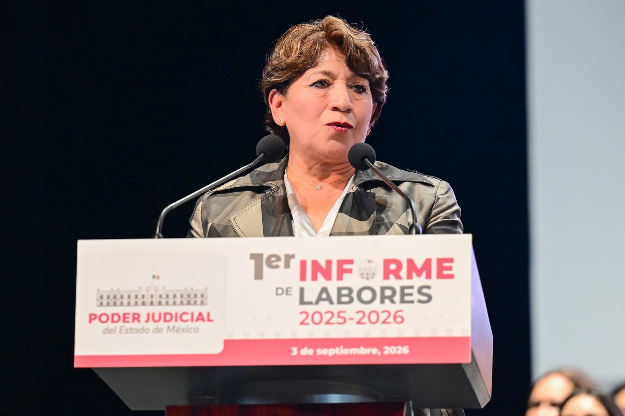 Gobernadora Delfina Gómez reconoce transformación del Poder Judicial del EdoMéx.