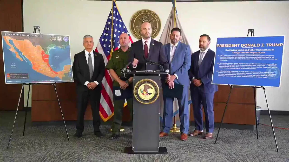 Estados Unidos acusa a presunto sicario del Cártel del Golfo 