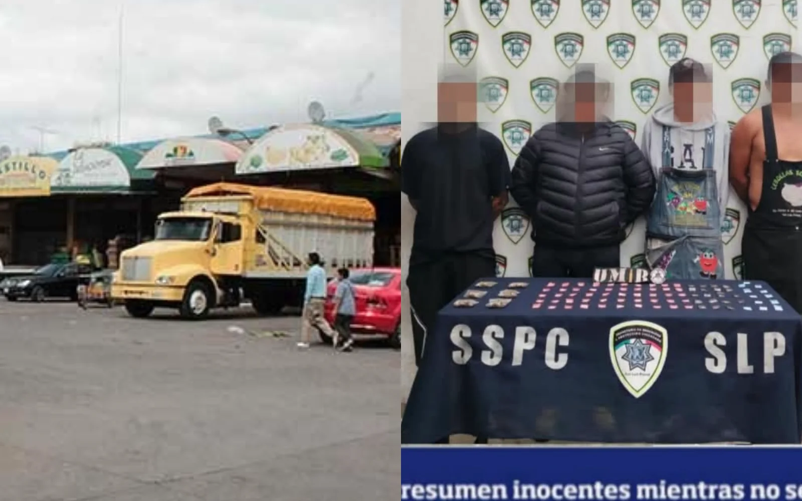 Detienen a cuatro personas y aseguran 87 dosis de droga en la Central de Abastos