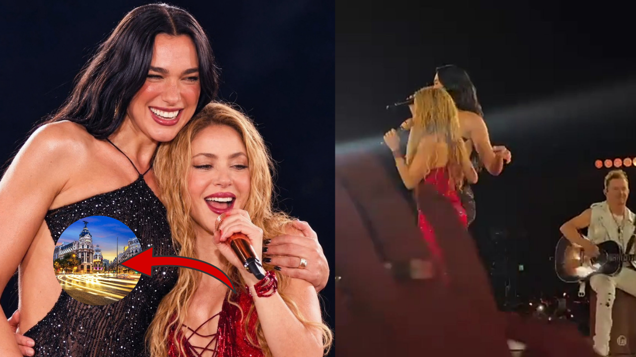 ¡Shakira y Dua Lipa sorprenden al cantar “Antología” juntas en Madrid!