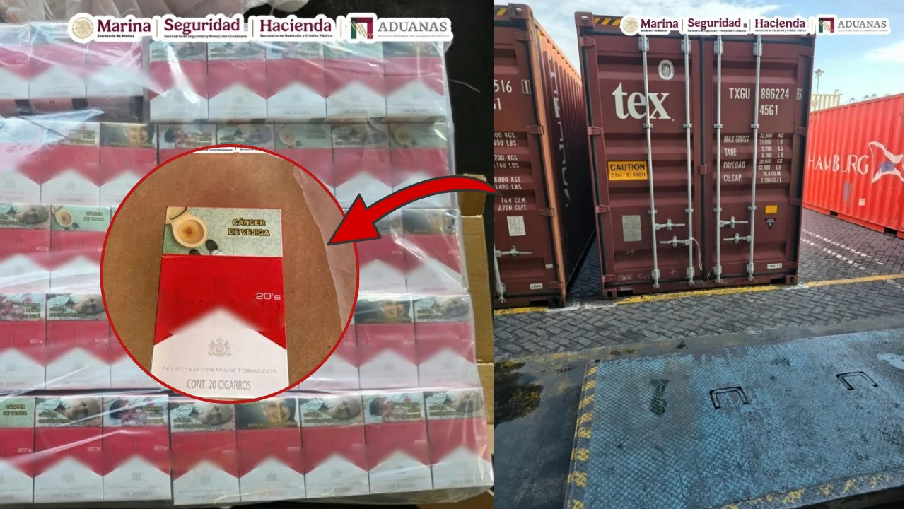 ANAM y Marina aseguran más de 10 millones de cigarrillos apócrifos en la aduana de Lázaro Cárdenas