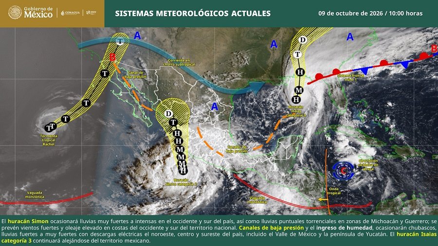Alerta en el Pacífico: El huracán Simon se intensifica y amenaza con golpear Jalisco como categoría 3 o 4