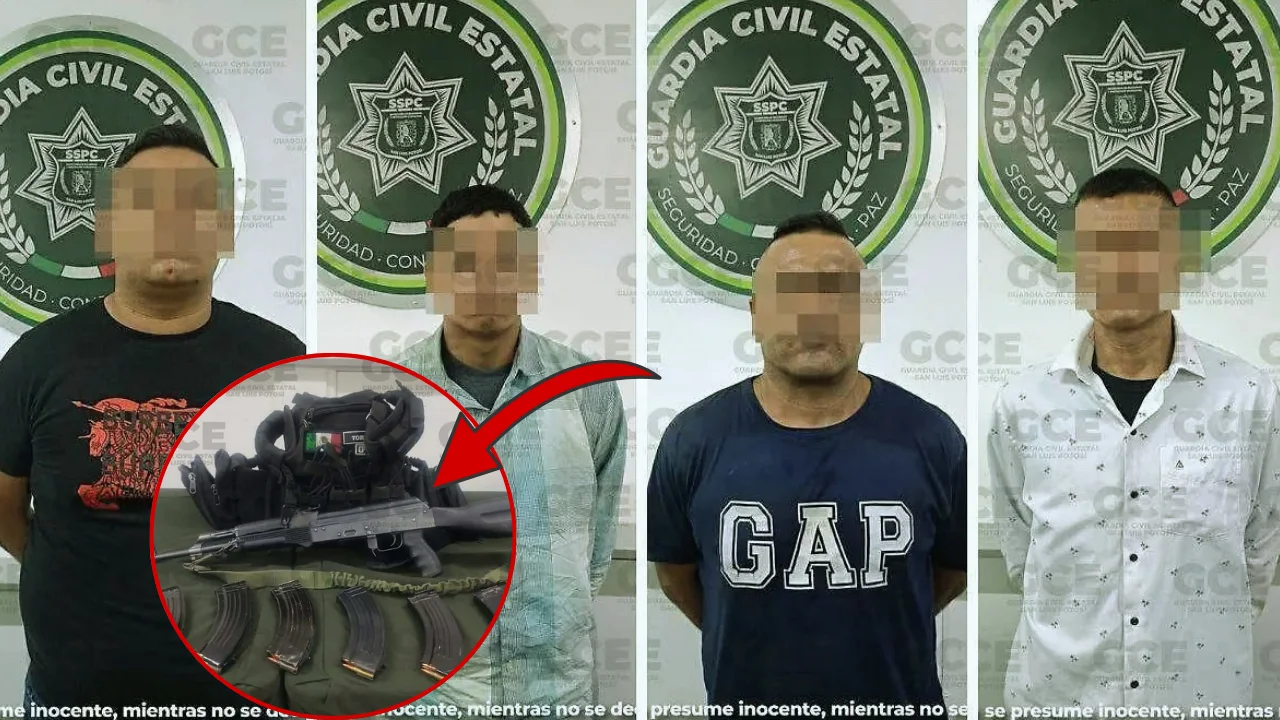 Desmantela la Guardia Civil Estatal célula delictiva en Matehuala tras operativo de inteligencia