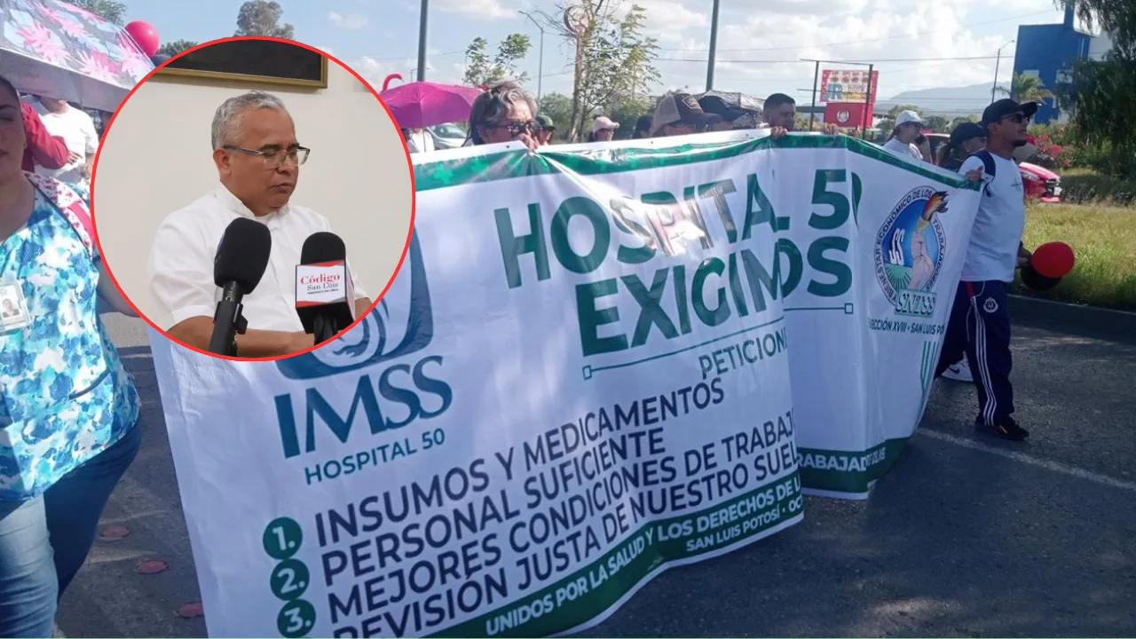 Respalda la Iglesia en San Luis Potosí protestas del personal de salud y exige mejoras al IMSS e IMSS-Bienestar